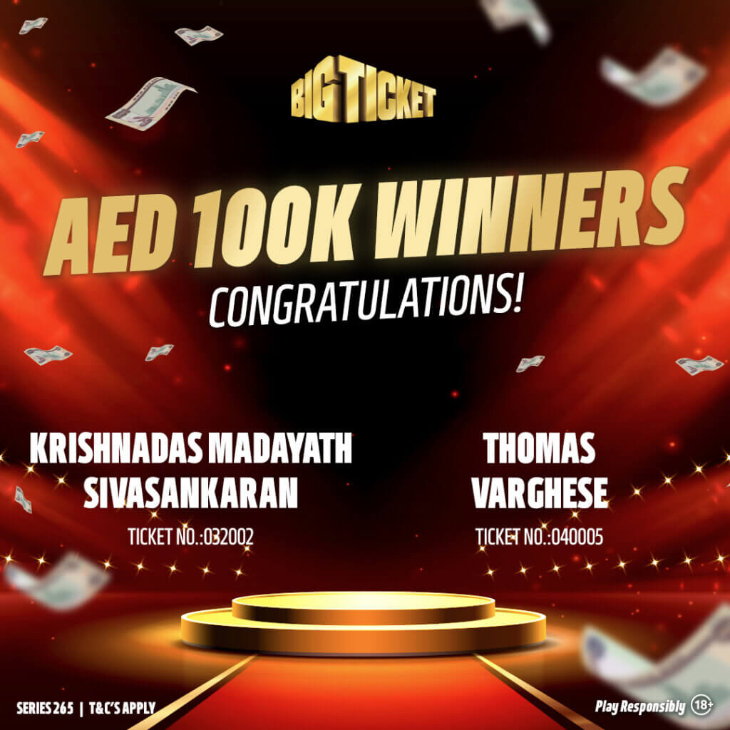 Big Ticket Series Grand Prize Winners 1