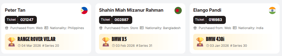 Dream Car Results 2026